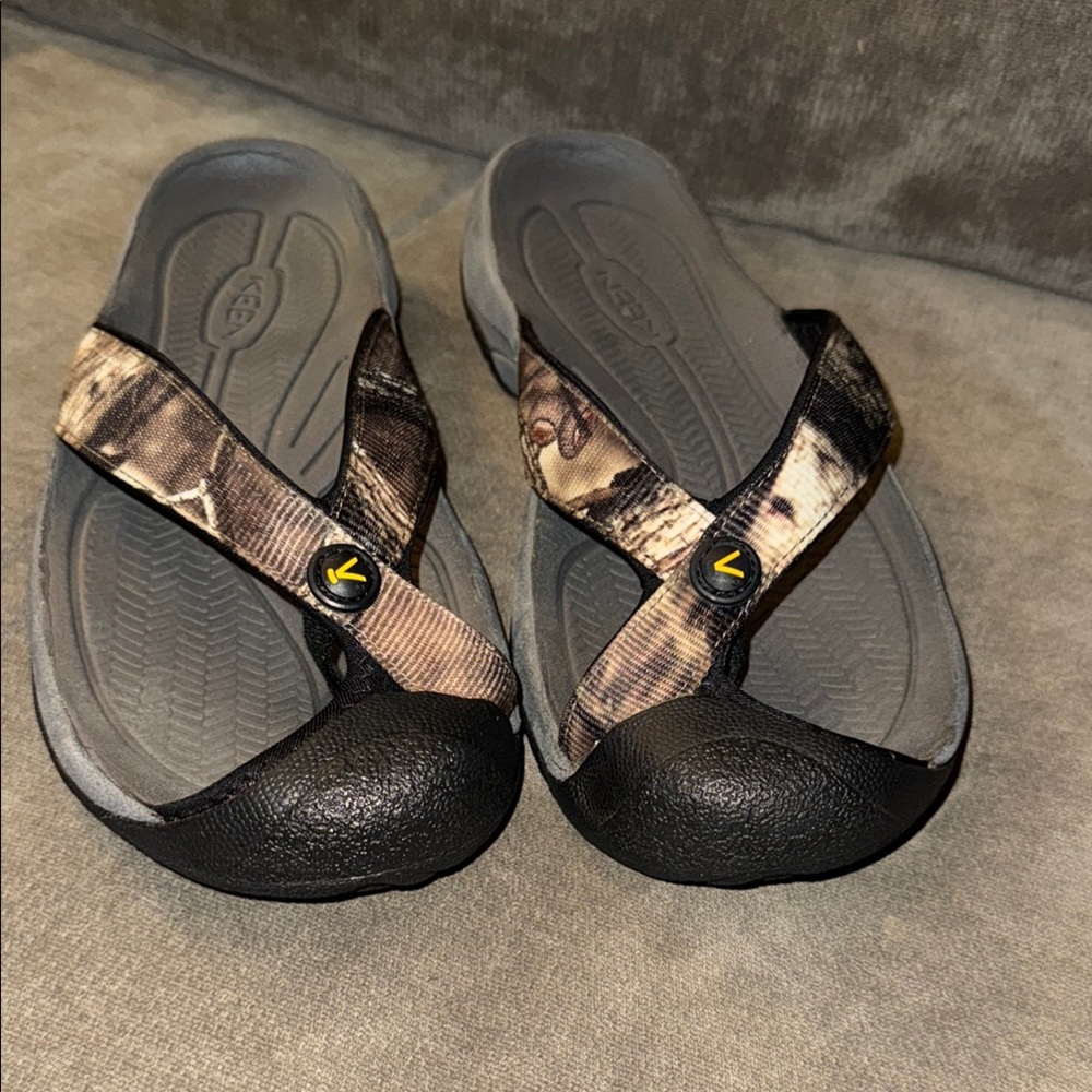 Keen Camouflage Sandals with Black Accents